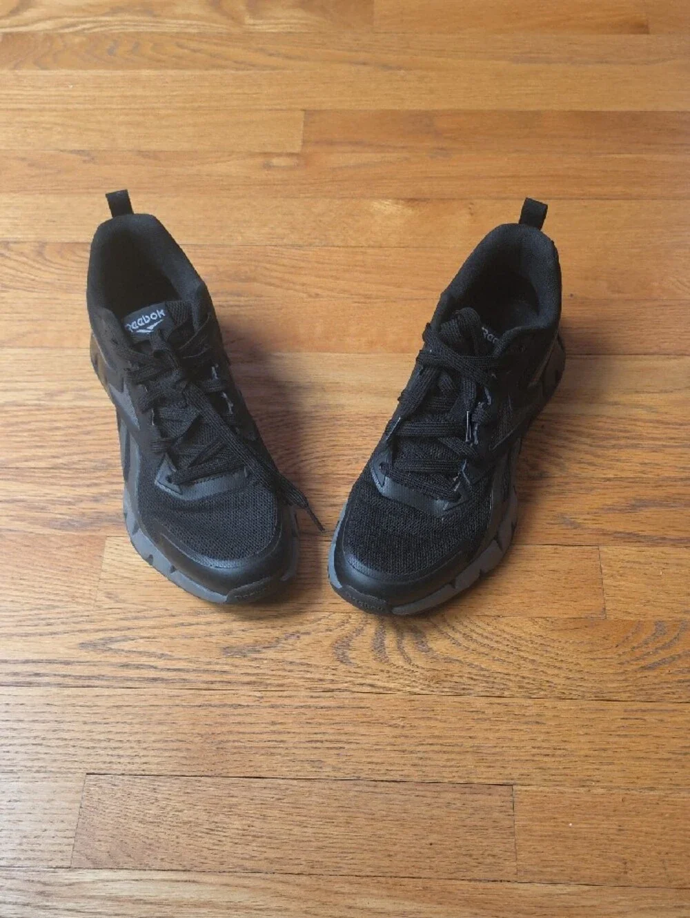 Reebok Zig Dynamica Black Low-Top Athletic Sneakers